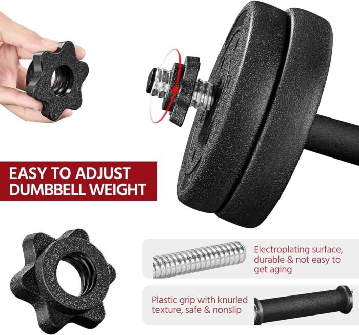 Yaheetech Adjustable Workout Dumbbells - Image 3