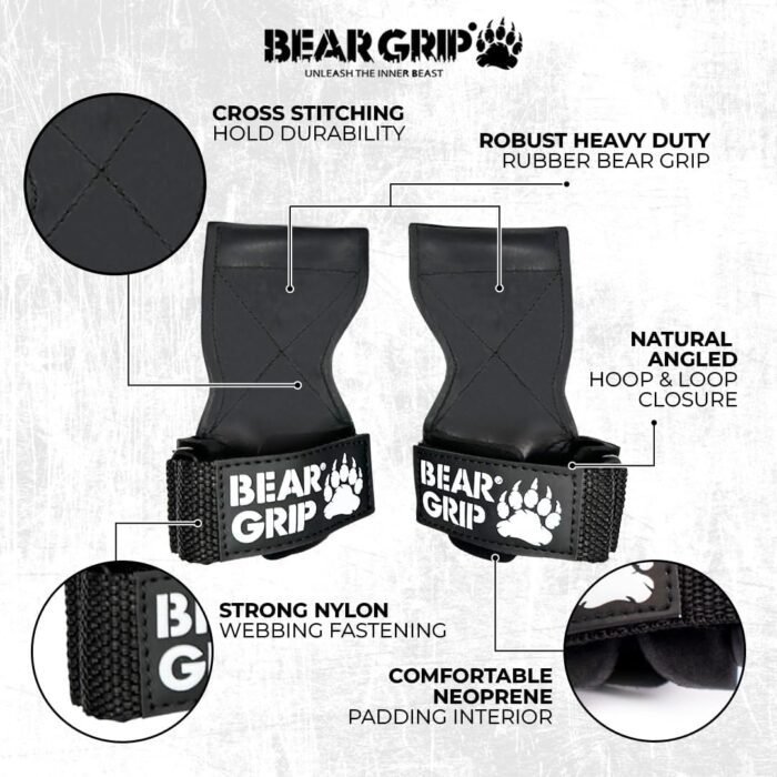 BEAR GRIP Premium Weightlifting Straps