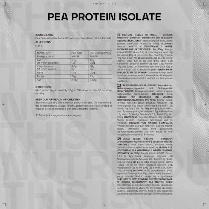 Bulk Pea Protein Isolate Powder 2